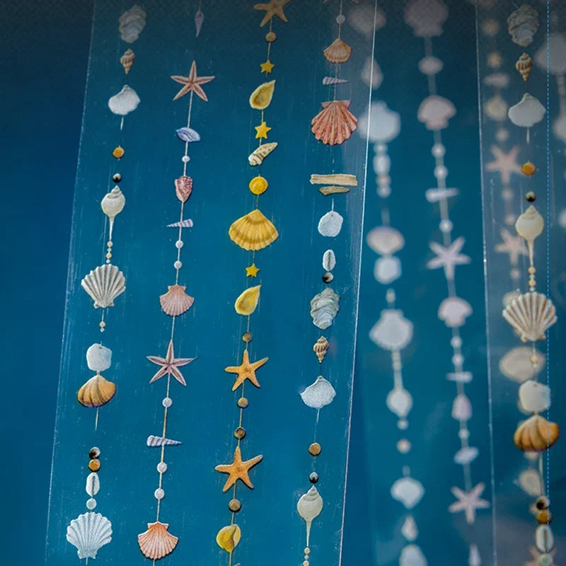 Star Gem Beaded Curtain PET Tape – DIY Journal & Craft Decor Decorative Craft Tape Qme