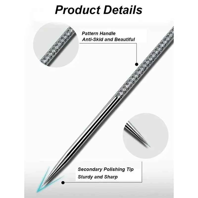 Blackhead Comedone Extractor Tool Set – 4-Piece Pore Cleaner Skin Care Tool Set Qme
