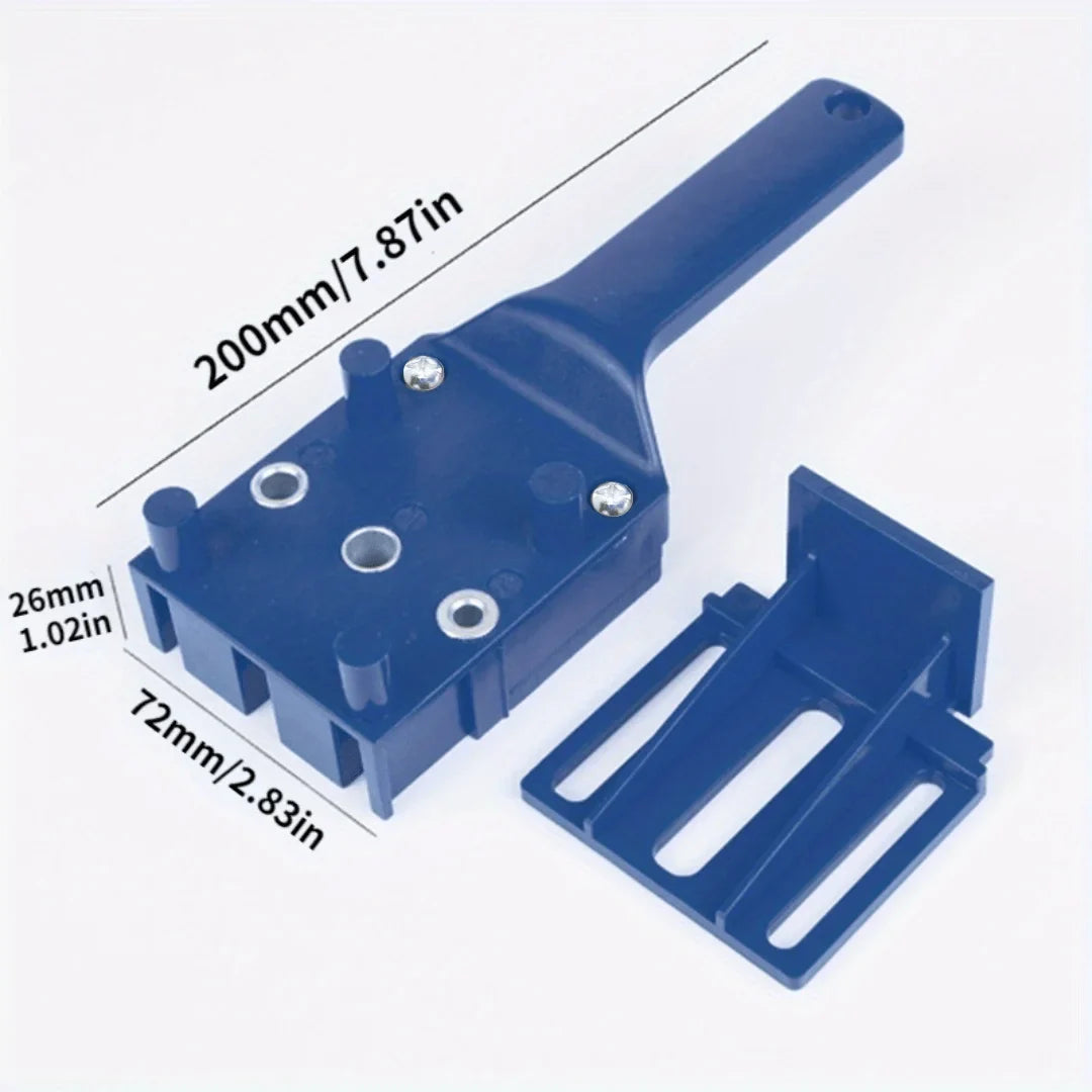 Wood Drilling Locator Jig – Handheld Hole Punch Guide Tool Woodworking Drill Jig Qme