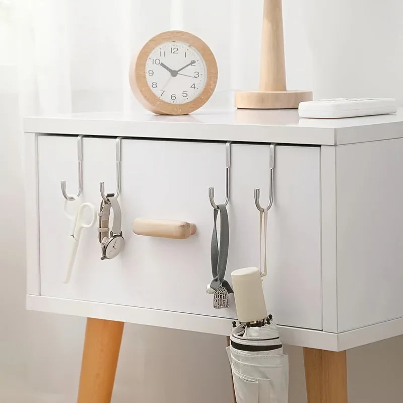 Stainless Steel Seamless Double S Hook – Nail-Free Storage Storage Hook Qme