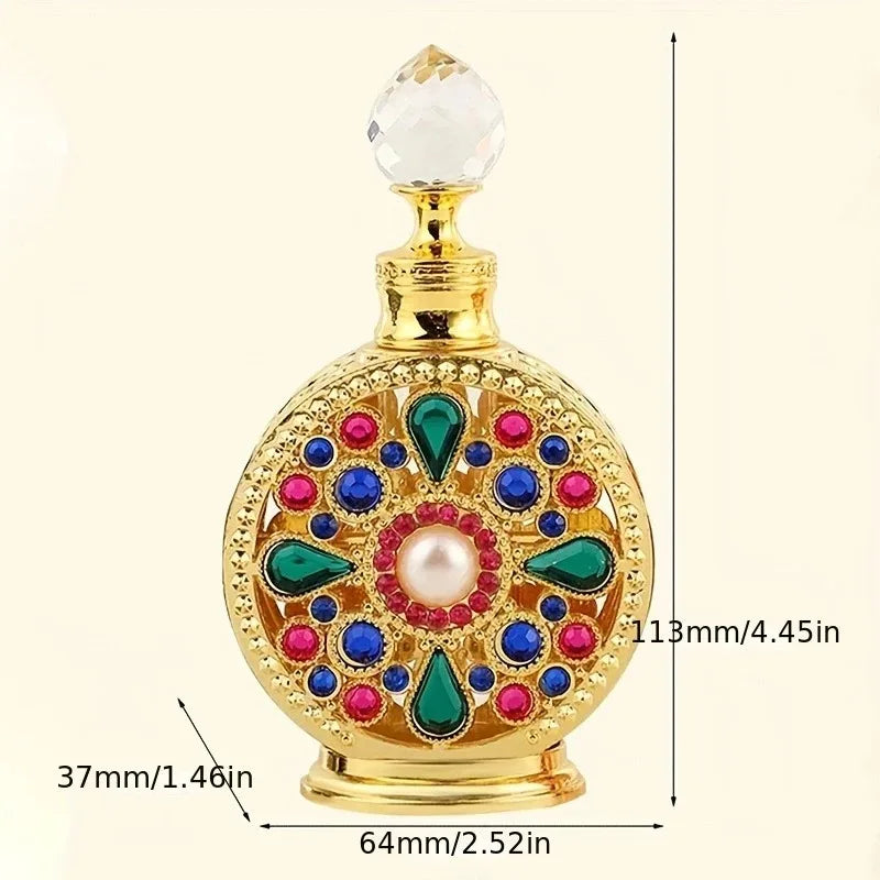 Luxury 15ml Glass Perfume Bottle | Empty Refillable Dispenser Refillable Perfume Bottle Qme
