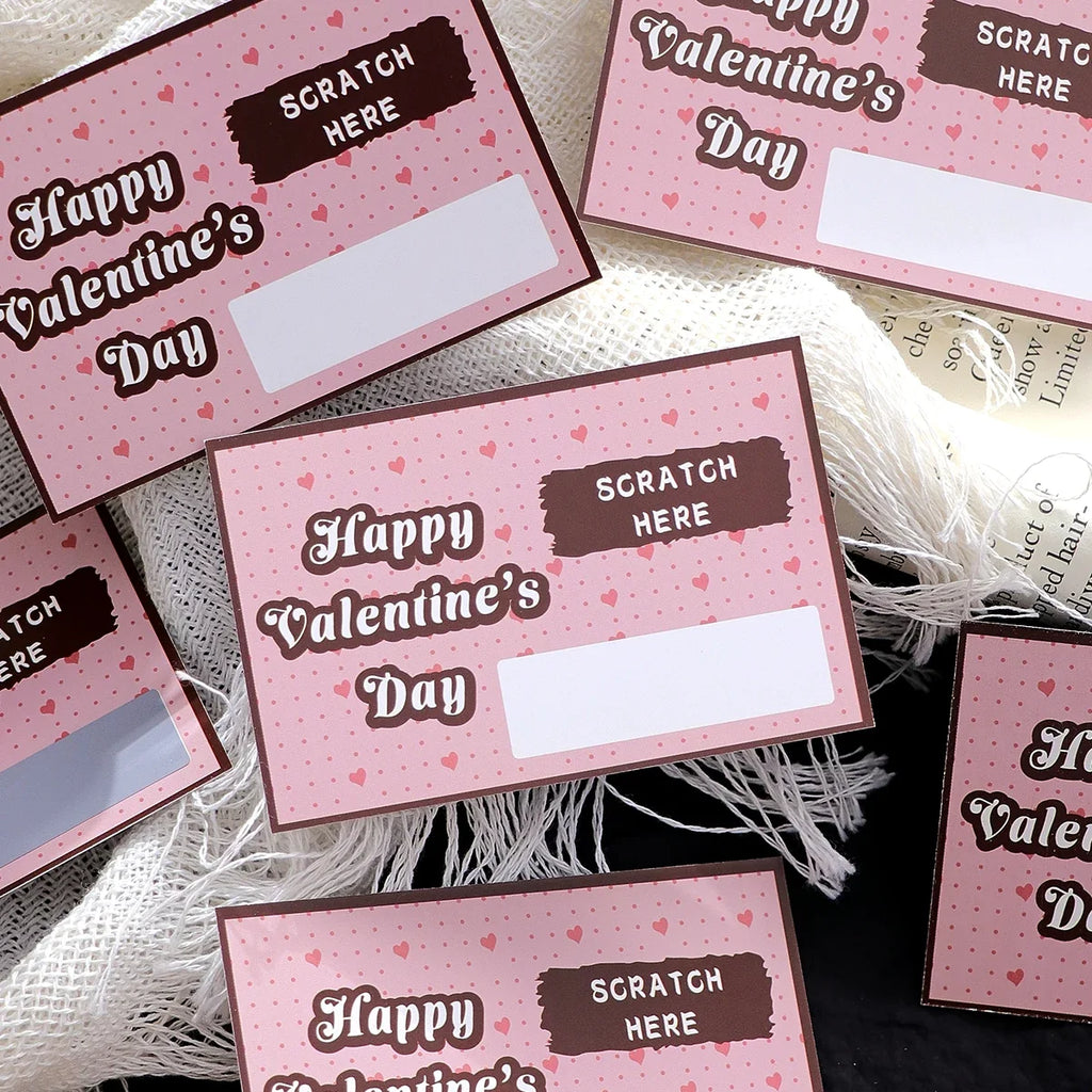 Scratch-Off Love Coupons Cards for Couples – Valentine's & Anniversary Scratch-Off Couple Cards Qme
