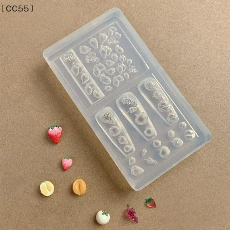 3D Fruit Flower Silicone Nail Mold – DIY Nail Art Template Nail Art Mold Qst