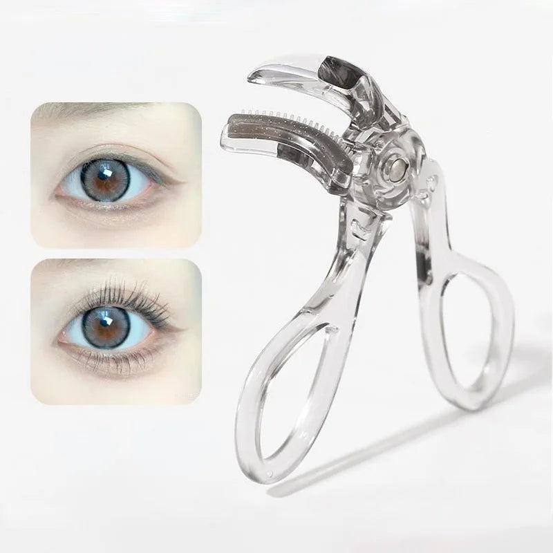 Dual-Type Eyelash Curler Comb – Wide & Partial Clip, Waterproof Eyelash Curler Qme