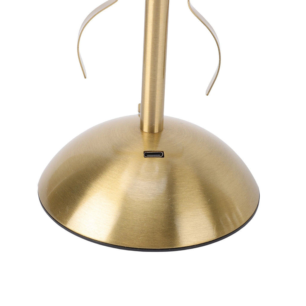 Bow Table Lamp – Cordless Rechargeable Bedside Lamp Fabric Shade Cordless Table Lamp Qst