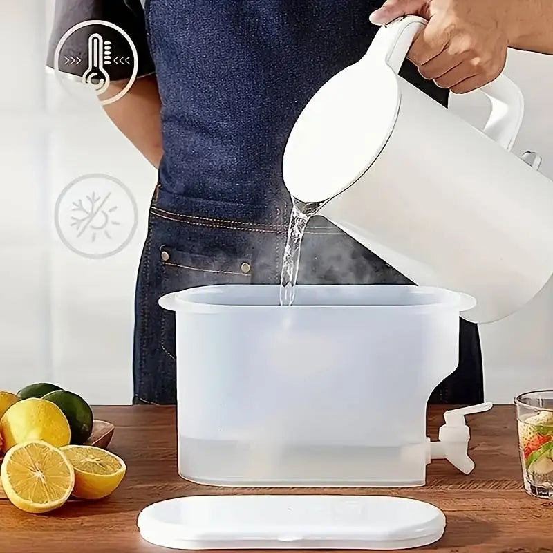 Beverage Dispenser Jug with Faucet – Cold Juice & Drinks Beverage Dispenser Jug Qme