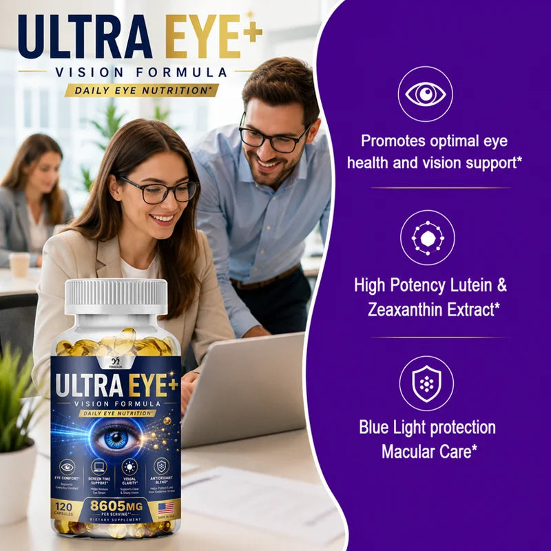 YIMIDUK Ultra Eye+ Capsules – Lutein, Zeaxanthin & Bilberry Eye Vision Supplement Qst