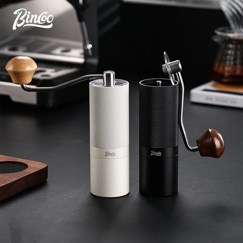 BINCOO Manual Coffee Grinder – 7-Core Hexagonal Burr Mill Manual Coffee Grinder Qst