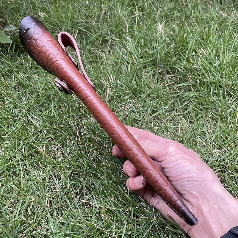 28cm Embossed Leather Knife Scabbard – Fixed Blade Belt Sheath Knife Sheath Qst