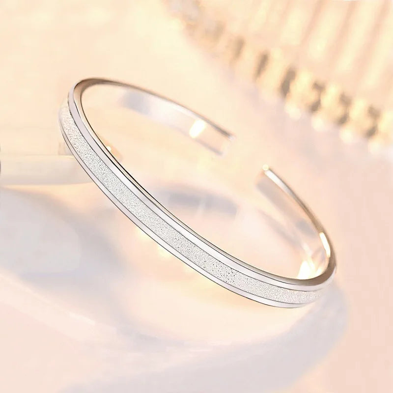 925 Sterling Silver Bangle Bracelet for Women | Designer Fashion Sterling Silver Bangle Qme