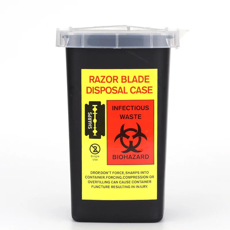 Razor Blade Disposal Case | Barber Sharps Recycling Bin Blade Disposal Case Qme Black China Mainland