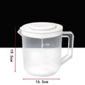Large Capacity Measuring Cup Mixing Bowl with Lid – 2.5L Measuring Mixing Bowl Qme 1pcs