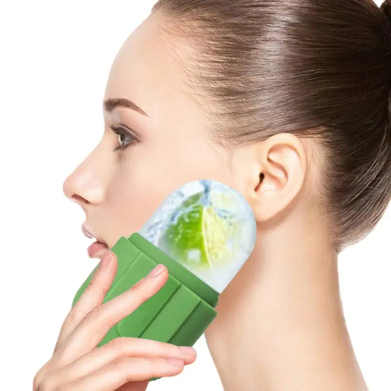 Silicone Ice Roller Facial Cooling & Firming Massage Tool Facial Ice Roller Qme