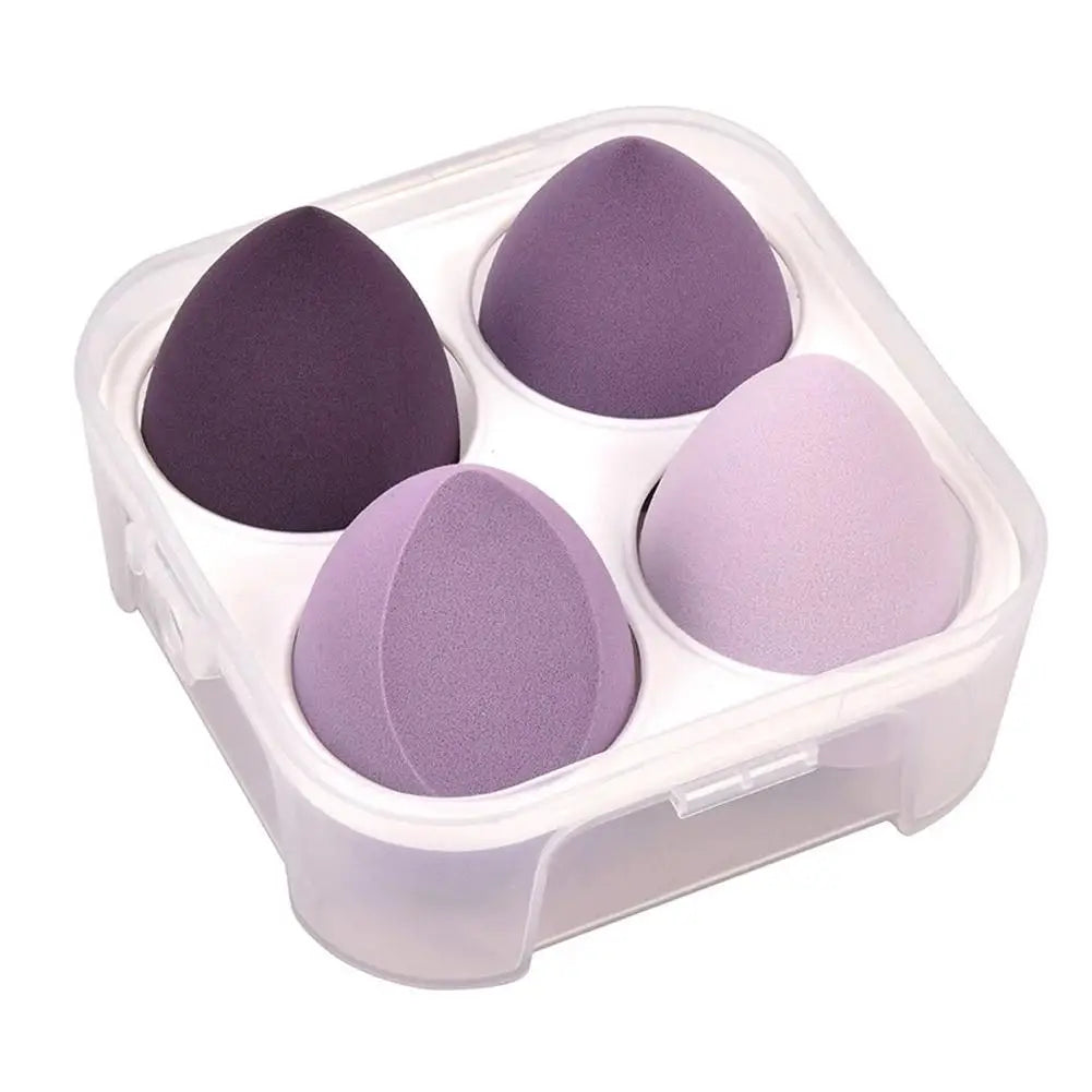 Beauty Egg Makeup Sponge 4-Pc Set with Storage Box | Qme Makeup Sponge Set Qme D CN