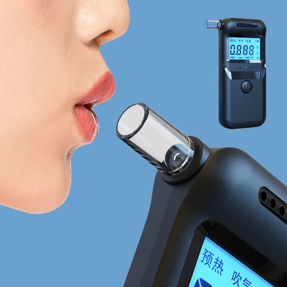 Digital Breathalyzer Alcohol Tester – Portable LCD Display Portable Breathalyzer Qme