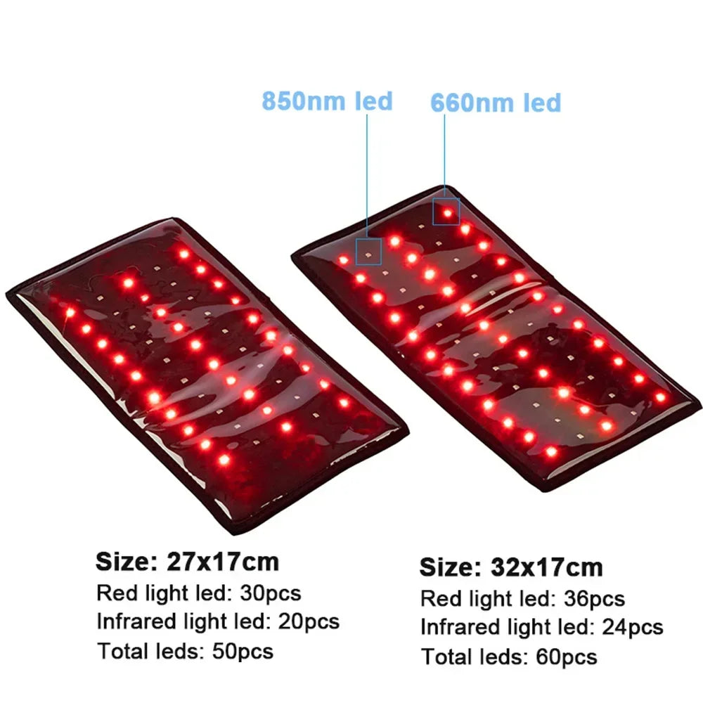 ZONGKUNG Red Light Therapy Wrap 660nm 850nm Infrared LED Pad Red Light Therapy Wrap Qst