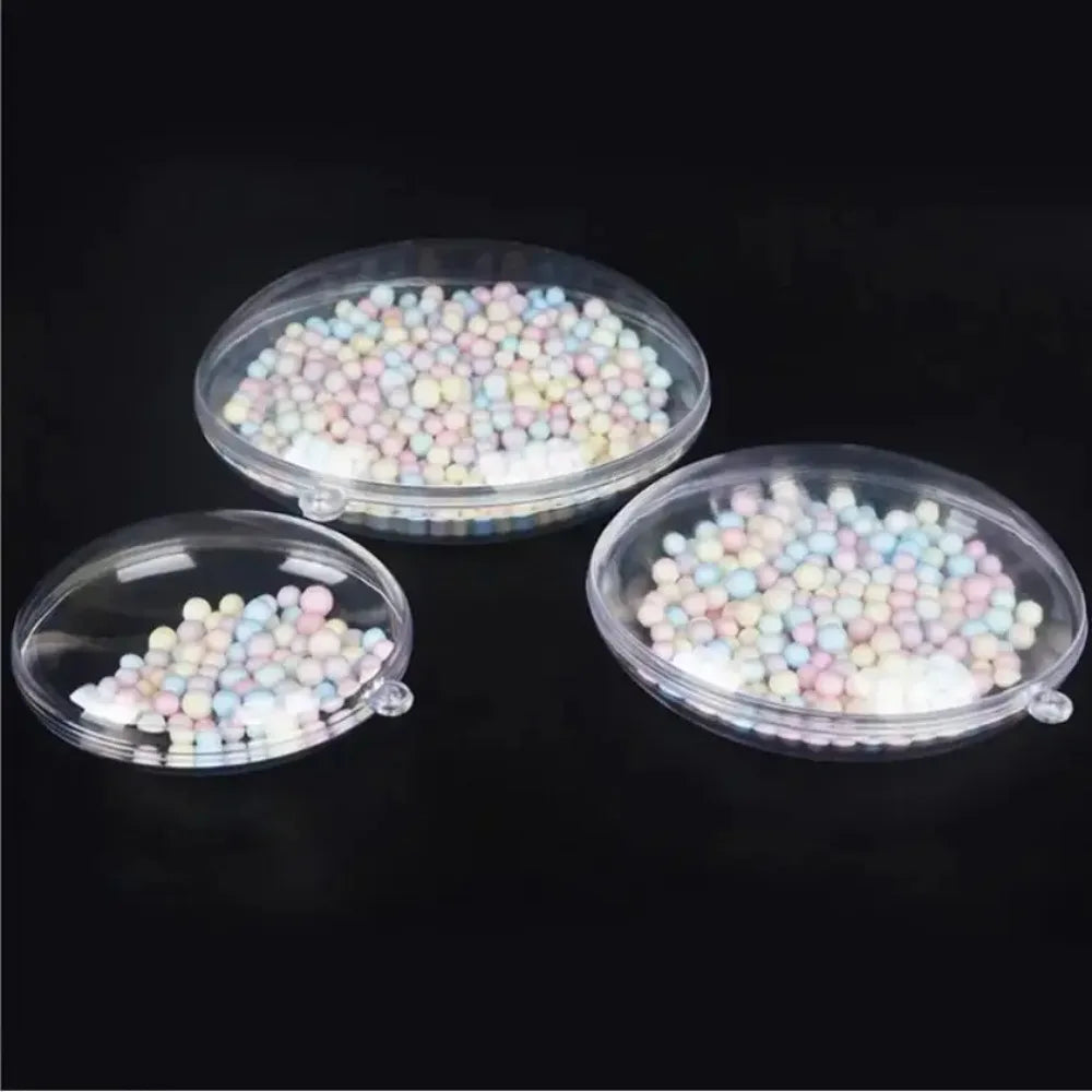 Transparent Fillable Christmas Balls – DIY Ornaments 10 Pack Christmas Ornaments Qme