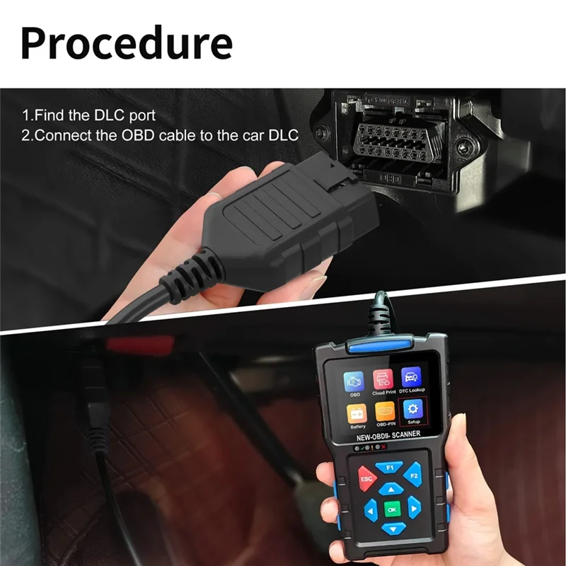 T300 OBD2 Scanner – Automotive Diagnostic Tool Mode 6 & 8 OBD2 Diagnostic Scanner Qme