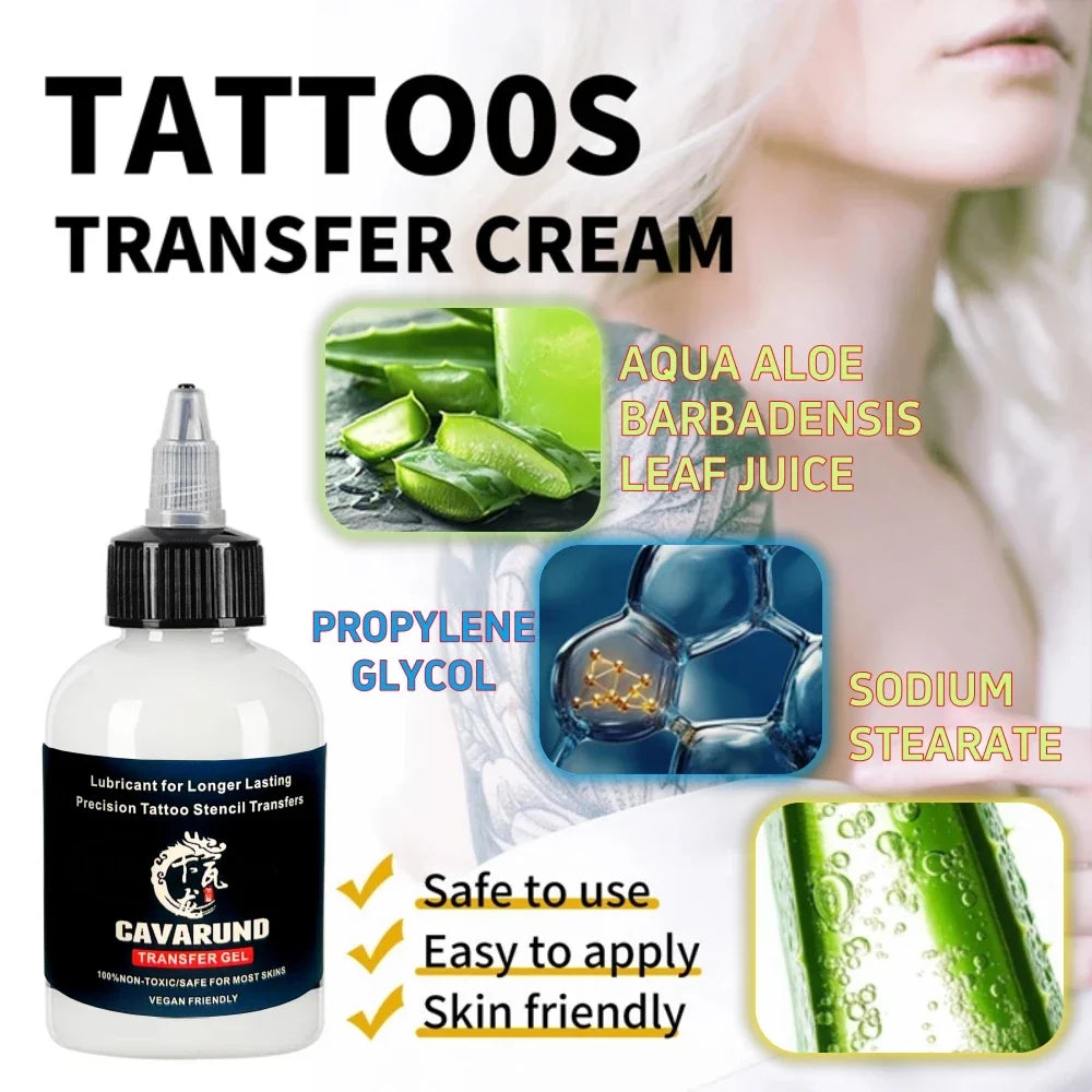 Professional Tattoo Stencil Transfer Gel – 30ml & 120ml | Qme Tattoo Transfer Gel Qme