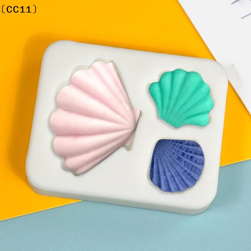 Shell & Pearl Silicone Fondant Mold – Sugarcraft Cake Decorating Silicone Fondant Mold Qme