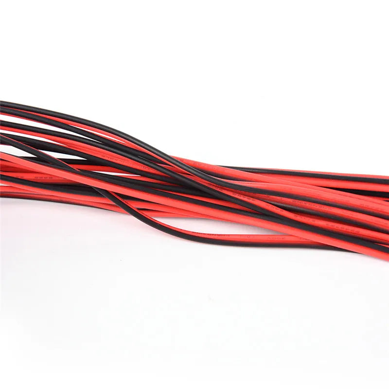 2-Pin 10M Copper LED Wire Cable for Cars & Motorcycles Automotive Wire Cable Qme