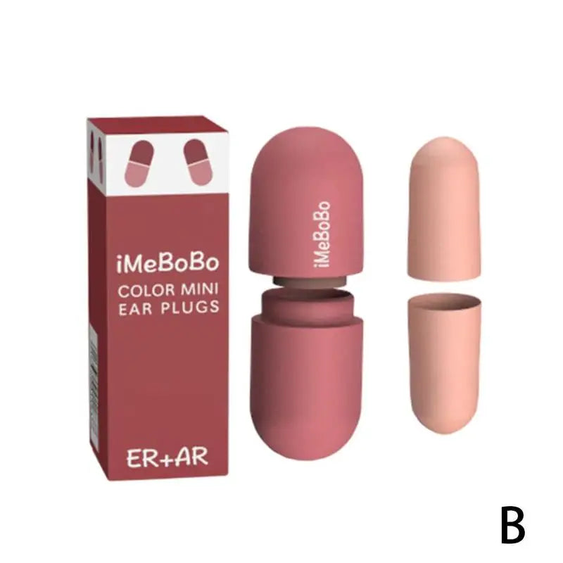 Lipstick Memory Foam Noise Reducing Earplugs – Sleep & Study Noise Reducing Earplugs Qme AD01-0037-Rd 10pcs