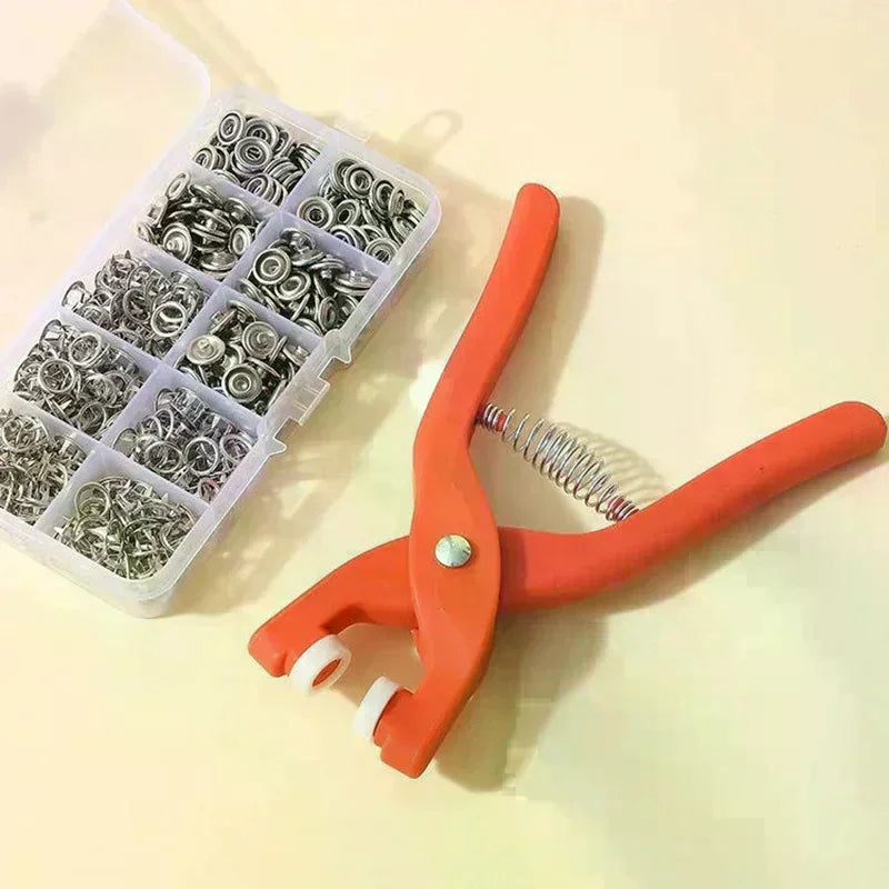 Snap Button Pliers & Metal Press Studs Tool – Stainless Steel Snap Button Tool Qme