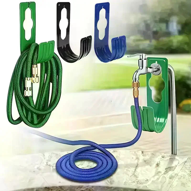 Heavy-Duty Outdoor Wall-Mounted Garden Hose Storage Rack Garden Hose Rack Qme