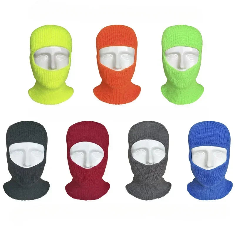 Knitted Full Face Balaclava – Warm Thermal Winter Ski Mask Winter Ski Balaclava Qme