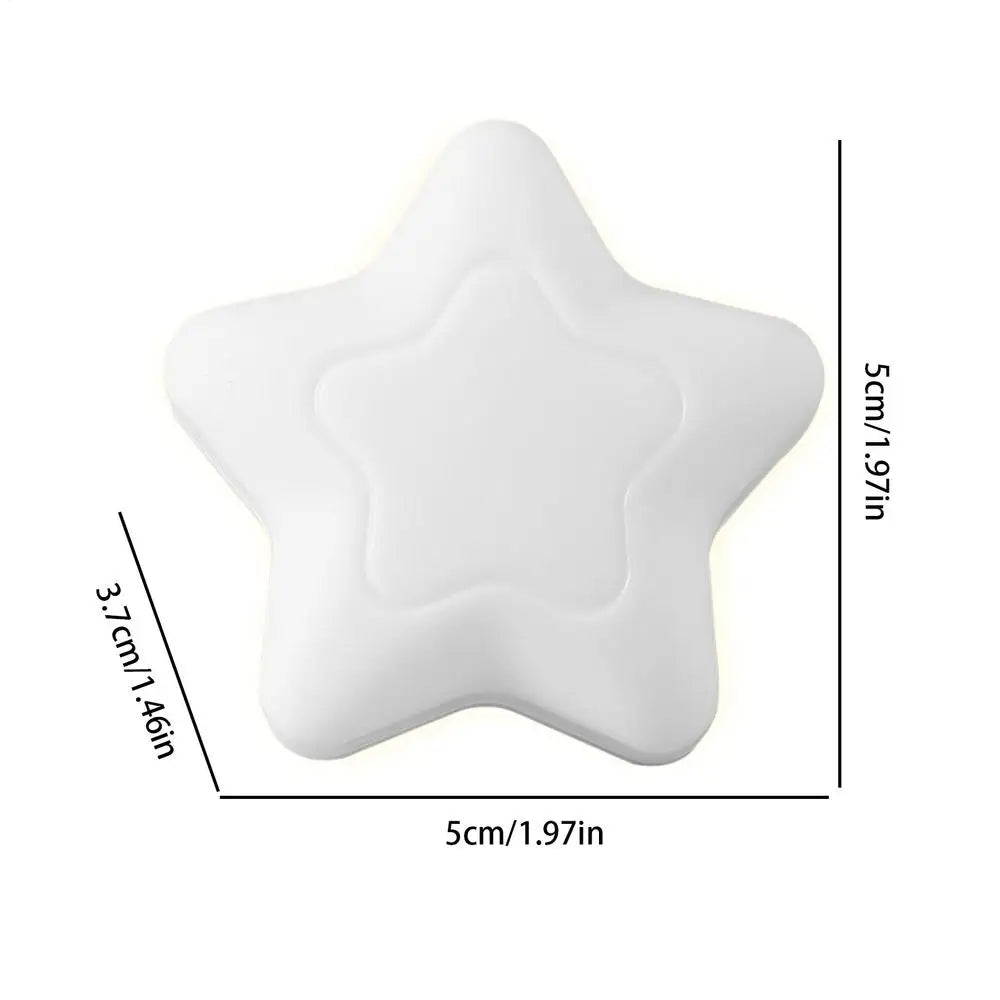 USB Star LED Night Light – 2 Colors, Bedroom & Nursery Decor LED Night Light Qst warm light