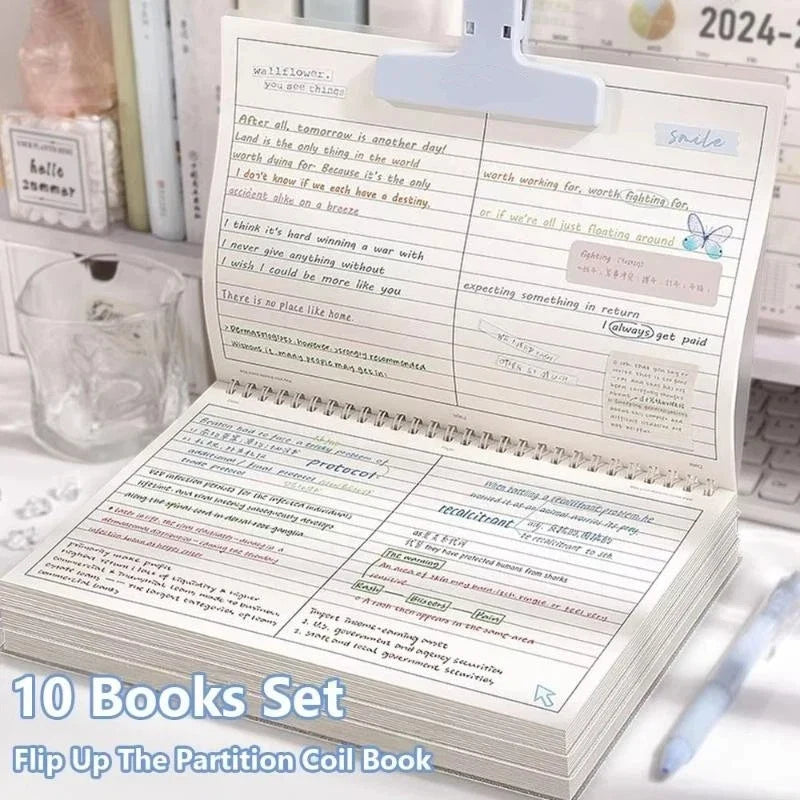 B5 Spiral Notebook 60 Sheets – Waterproof PP Cover & Flat Lay Spiral Notebook Qme