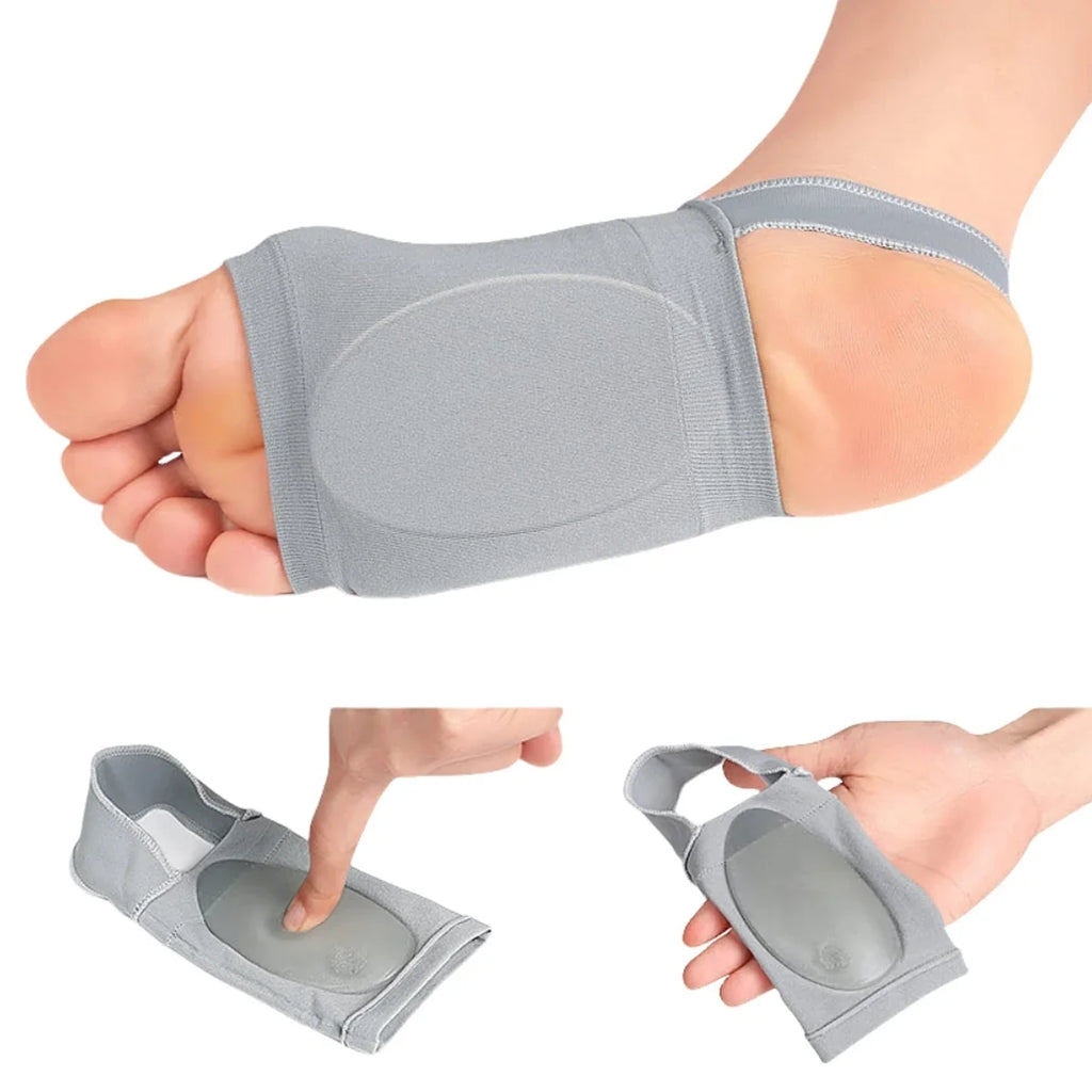 Arch Support Socks with Elastic Strap & Heel Pad – 1 Pair Arch Support Socks Qme