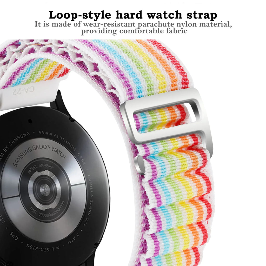 Nylon Quick Release Strap for Samsung Galaxy Watch 4 5 6 | 15 Colors Watch Band Qme