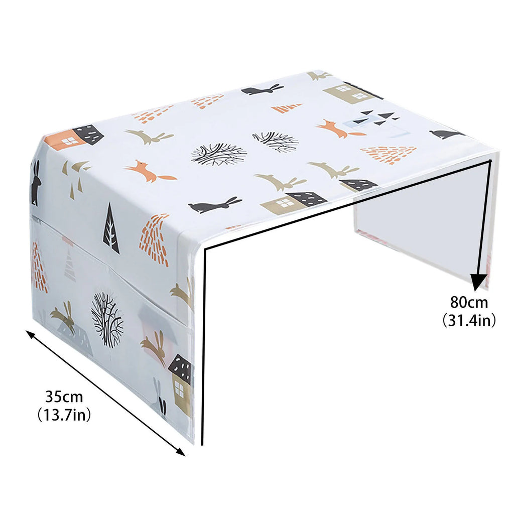 Cartoon Microwave Dust Cover – Cute Printed Oven Protector Appliance Dust Cover Qme