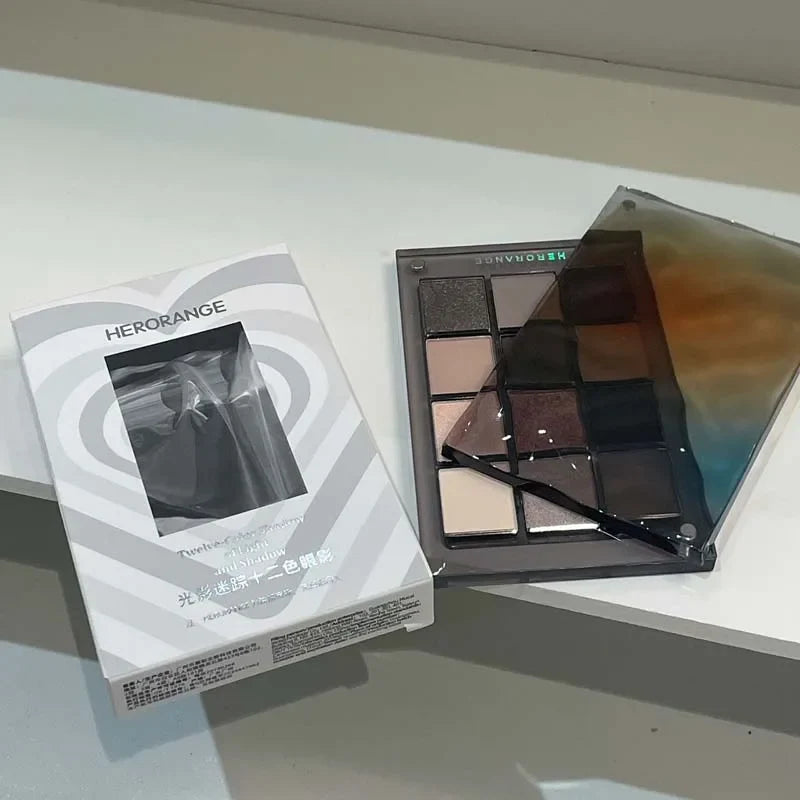 HERORANGE 12-Color Eyeshadow Palette – Blendable Shades Eyeshadow Palette Qme