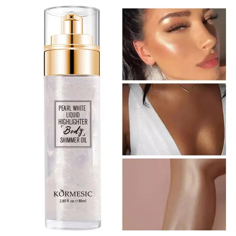 Glitter Spray Hair & Body Highlighter – Sparkling Shimmer Body Glitter Spray Qme