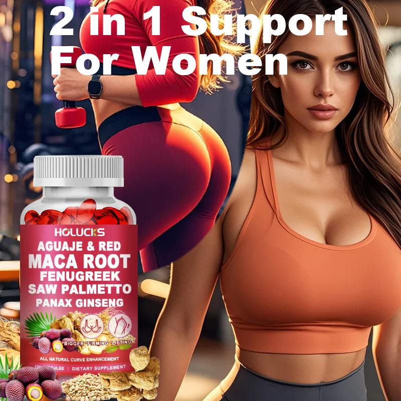 HOLUCKS 5-in-1 Herbal Body Contouring Capsules | 60/120ct Herbal Body Supplement Qst