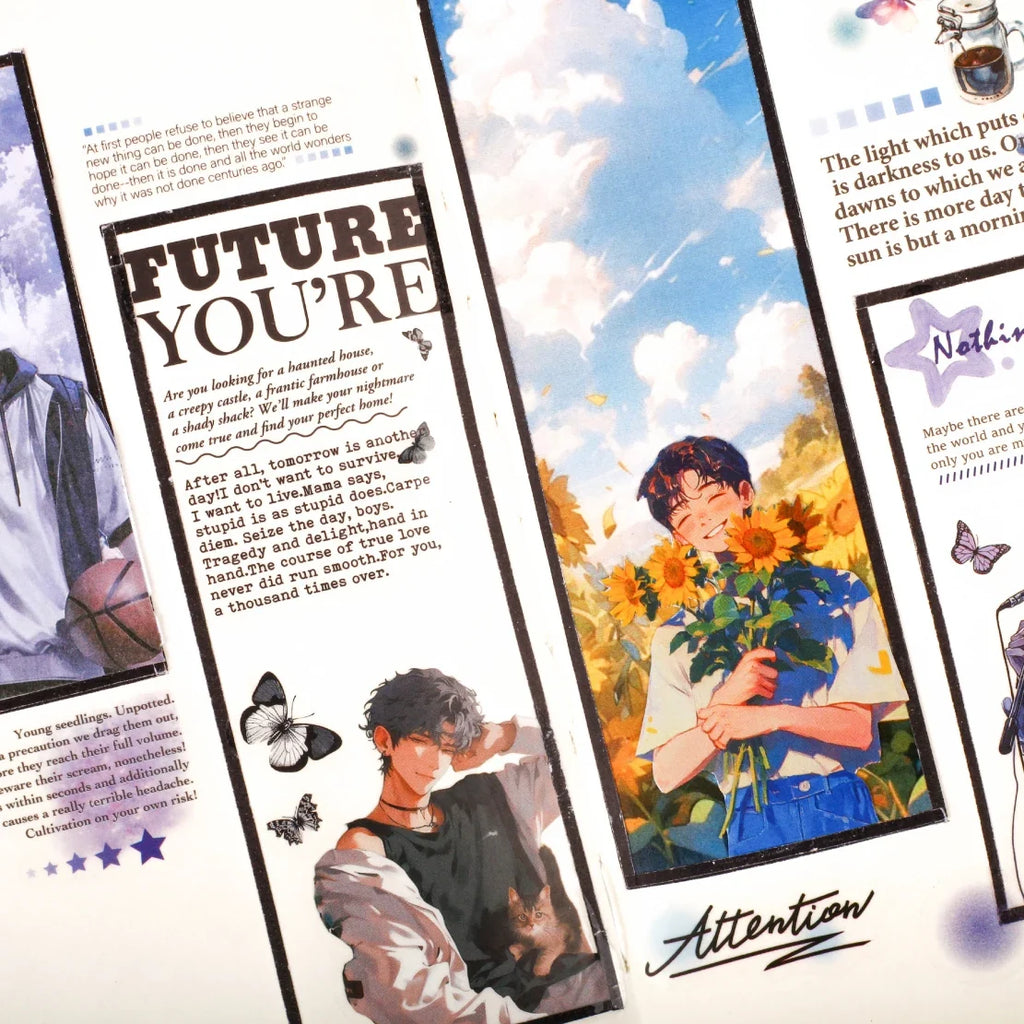 Y2K Cut Film Sticker Book – Kawaii Journal & Scrapbook Sticker Book Qme