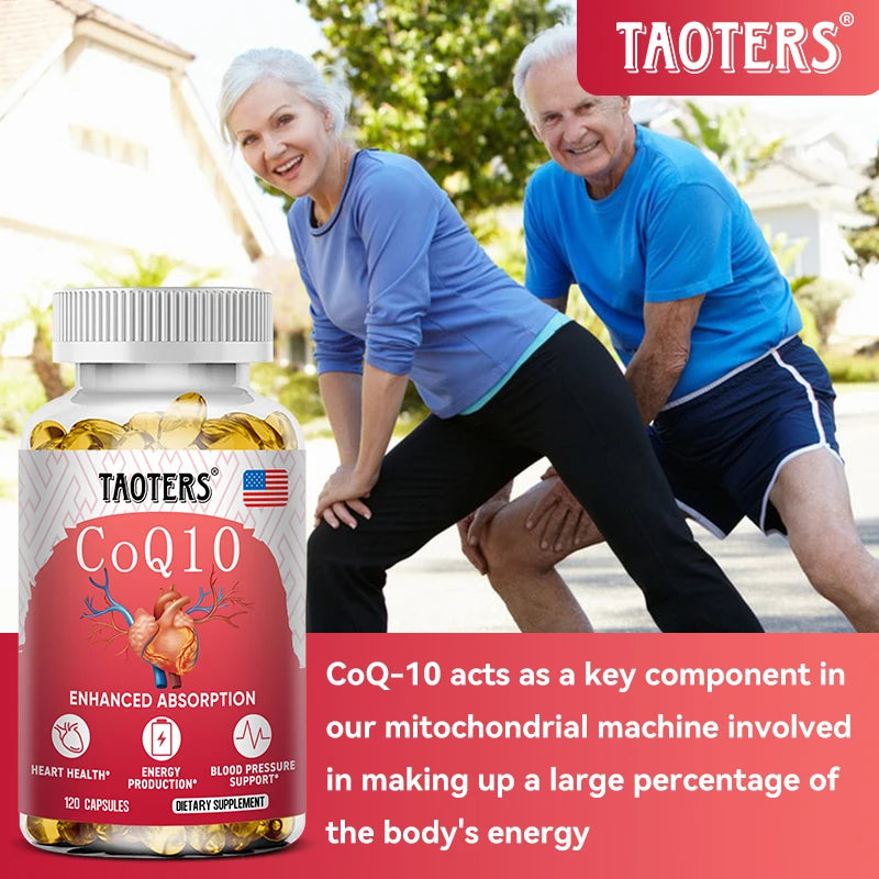 CoQ10 400mg Capsules – Antioxidant & Heart Energy Support CoQ10 Supplement Qst