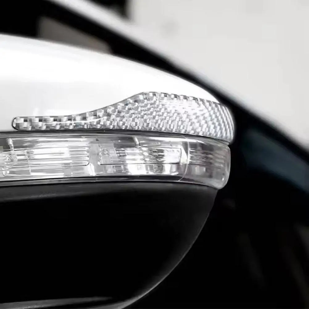 Reflective Car Mirror Guard Strips – Anti-Scratch Adhesive 2pcs Car Mirror Guard Strip Qme