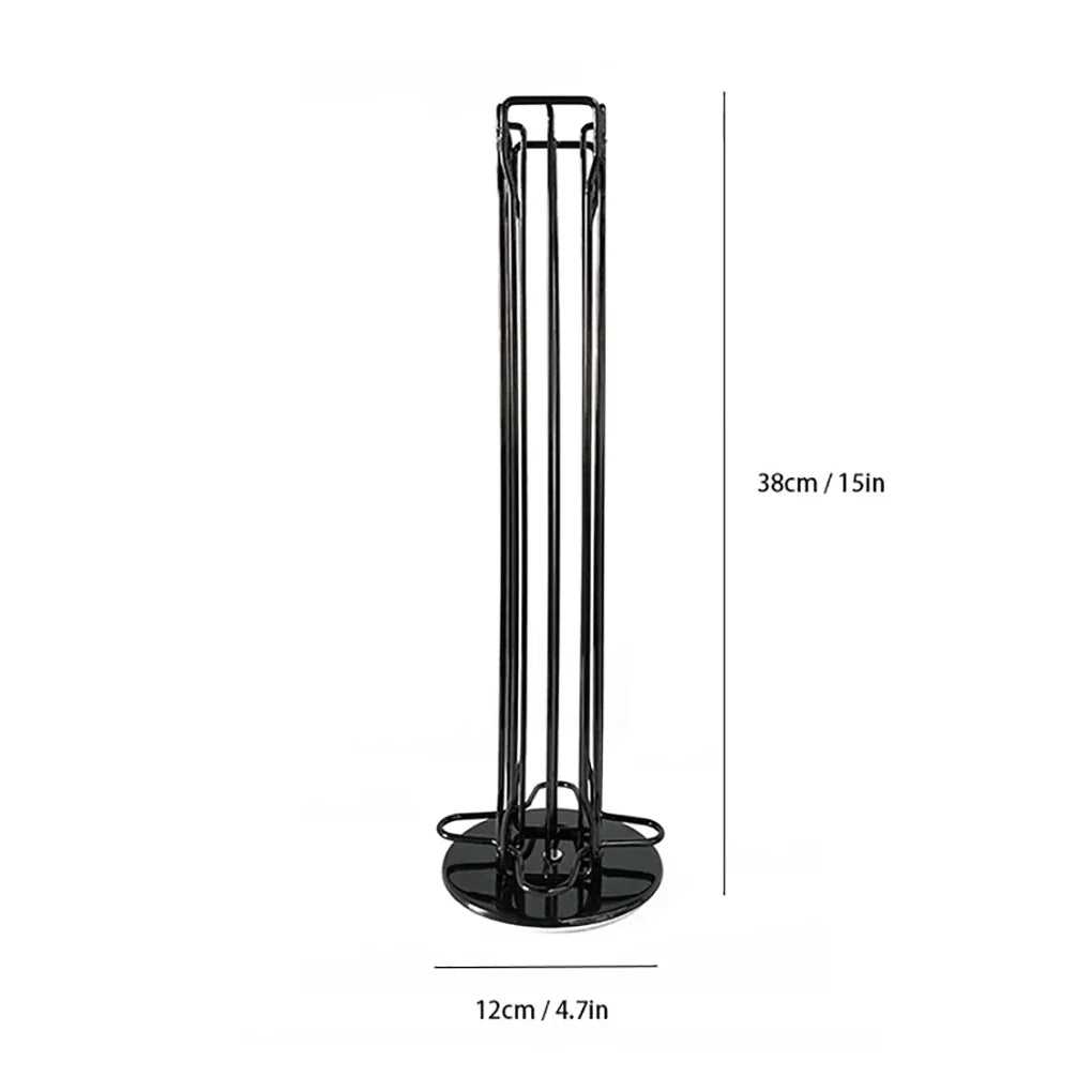 Nespresso Capsule Pod Holder Stand Rack – Holds 40 Pods Coffee Pod Rack Qme black