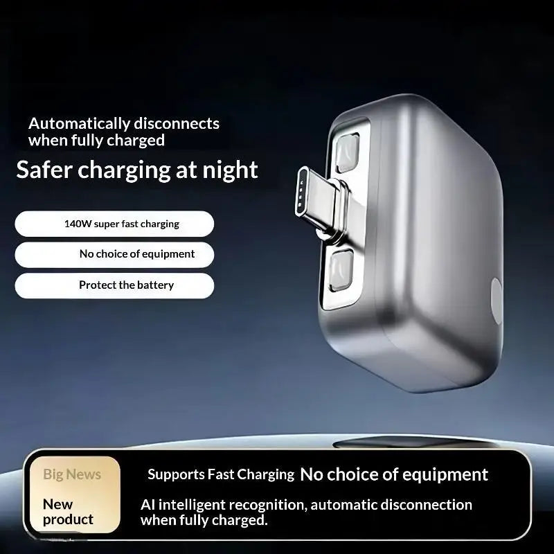 USB-C 140W Fast Charger – Smart Full Charge Cutoff | Qme USB-C Fast Charger Qme