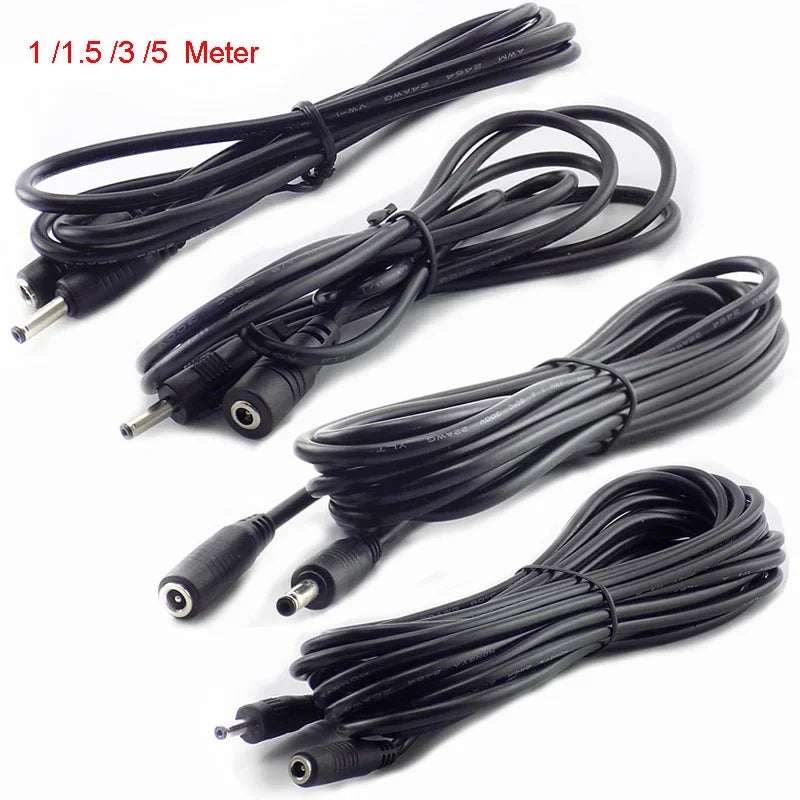 DC Power Extension Cable 3.5mm×1.35mm Female to Male 5V 2A DC Power Cable Qme