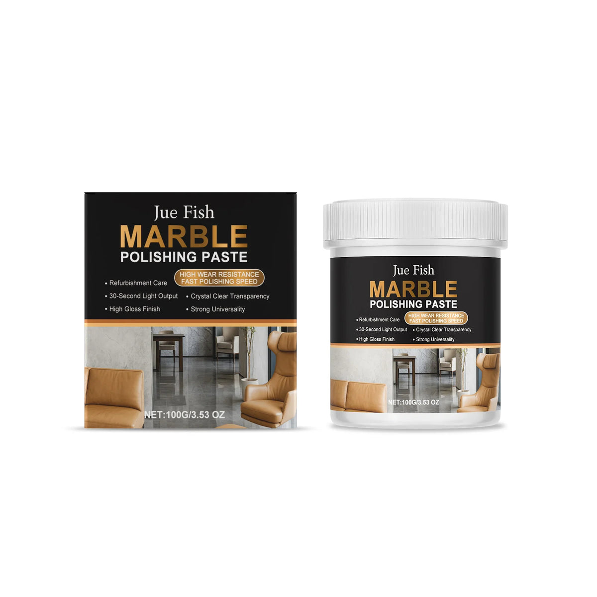 Marble Polishing Paste 100g – Quartz & Stone Brightener Stone Polishing Paste Qst 100g