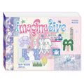 30-Sheet Cute Cartoon Scrapbook Sticker Diary | 4 Colors Scrapbook Journal Qme A