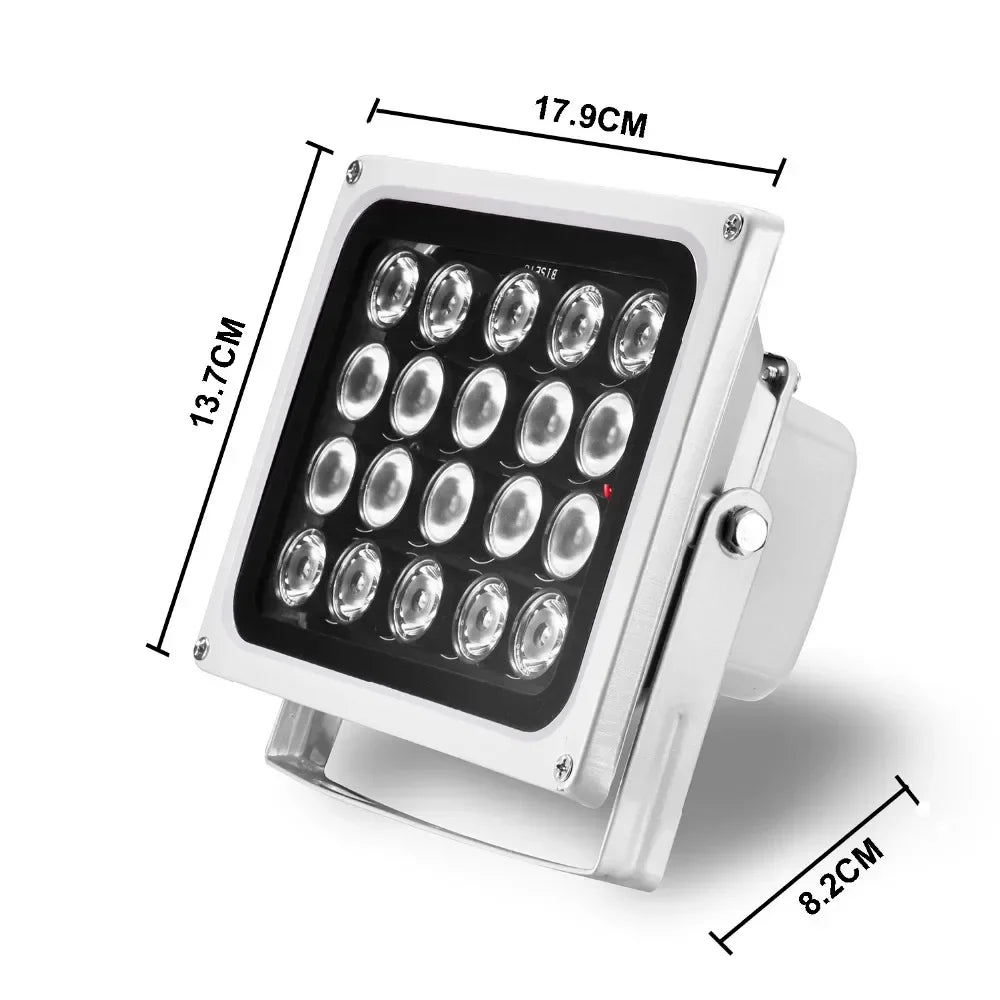 850nm IR Array Fill Light Illuminator IP66 CCTV Night Vision IR Illuminator Lamp Qme
