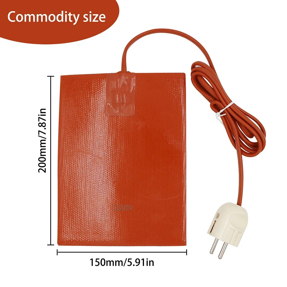 300W Flexible Silicone Heater Pad Waterproof Tank Heating Mat Silicone Heater Pad Qme