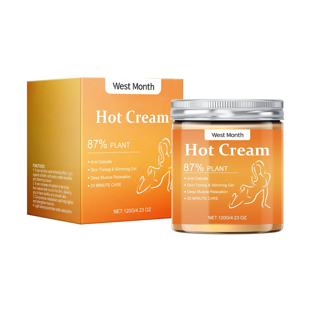 WEST MONTH Body Firming Cream – Moisturizing Tightening Lotion Body Firming Cream Qst 120g