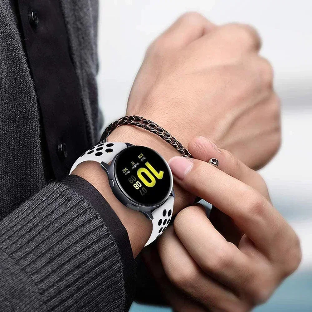 Silicone Watch Strap for Samsung Galaxy & Huawei GT | 23 Colors Silicone Watch Strap Qme