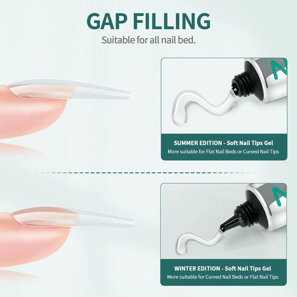 Nailpop Soft Gel Press-On Nail Tips – Vitamin E Formula Gel Press-On Nails Qme